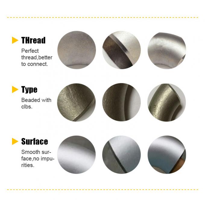 C71500 Трубные фитинги длинный радиус бесшовный 90 градусов локти медь никель 1