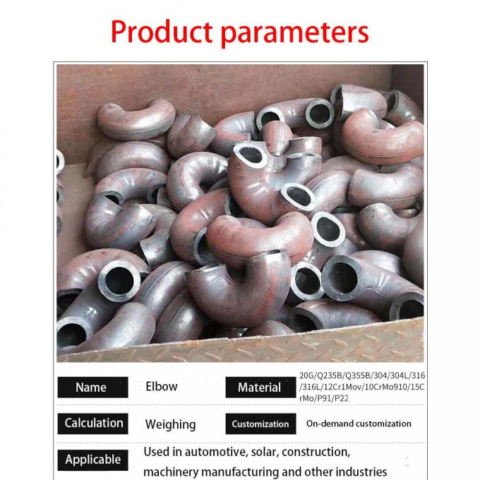Быстрая перевозка Заваривание задницы длинный радиус 90 градусов локоть ASME трубная установка 3