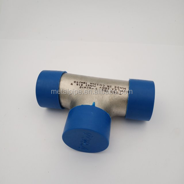 Металл низколегированные стальные трубные фитинги Задница сварка трубные фитинги равный Tee Медь Никель равный Tee 1