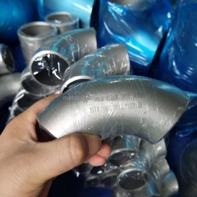 Металлическая медная никельная фитинга ASME B36.19 LR/SR 2 дюйма Sch10s 90 градусов 0