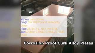 CuNi 90 10 и 70 30 пластин из сплава коррозионностойкие