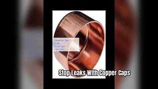 Durable Threaded Copper Pipe Cap 150 PSI Sealing Fitting