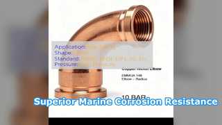 ASTM B466 C70600 Медно-никелевые колена для морских трубопроводов