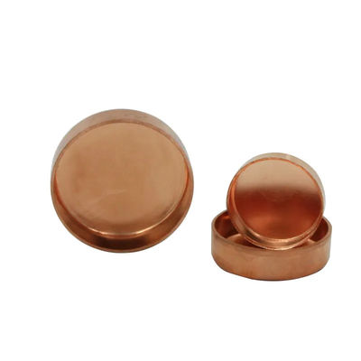 Threaded Copper Pipe Cap with 150 PSI Pressure Rating and Cylindrical Shape for Secure Pipe End Protection