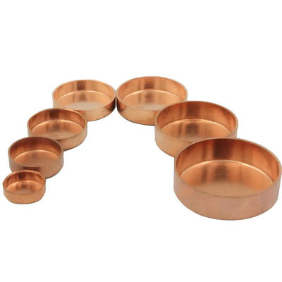 Threaded Copper Pipe Cap with 150 PSI Pressure Rating and Cylindrical Shape for Secure Pipe End Protection