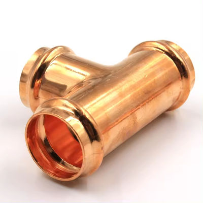 Threaded Connection Copper Nickel Equal Tee Custom Quantity Delivery, Industrial Pipe Fitting