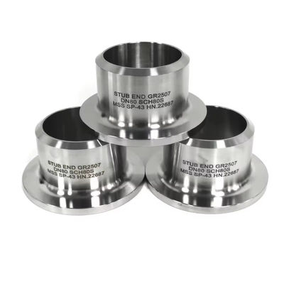 Galvanized Forged Stub End Fittings 3000 PSI Stub End Couplings for High Strength Pipeline Connections