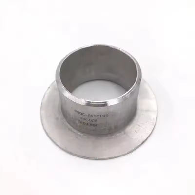 Copper Nickel Lap Joint Stub End Long / Short Pattern Welded With Flange Nipple