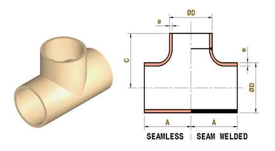 Grooved Reducing Tee Ductile Iron UL FM Listed Fire Sprinkler Pipe Fitting 300PSI