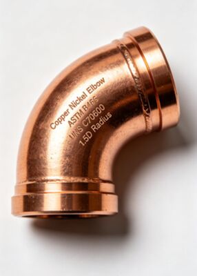 ASTM B466 CuNi 90/10 Butt Weld Elbow Corrosion Resistant Fitting for Marine Piping