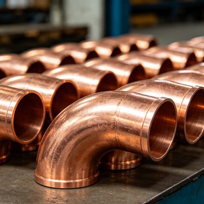 C70600 Copper Nickel Butt Weld Elbow with Polished Surface for Marine Pipe Fitting