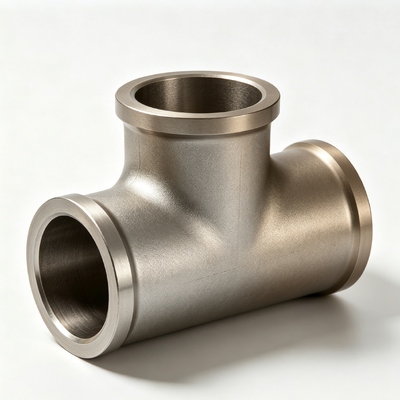 CuNi 70/30 Copper Nickel Equal Tee Butt Weld Fitting ASME B16.9 with Anti-Biofouling and High Seawater Corrosion Resistance